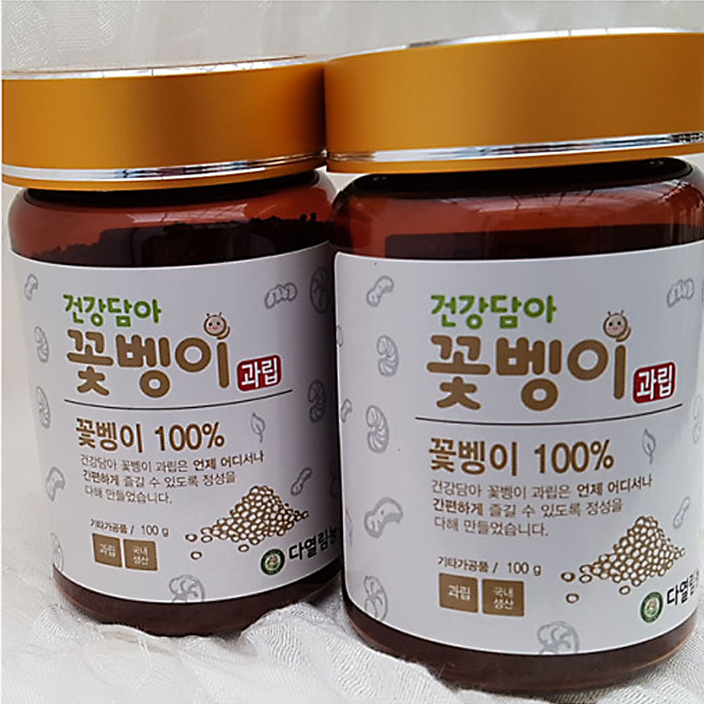 다열림농장 굼벵이 건강담아꽃벵이 과립 100gX2병