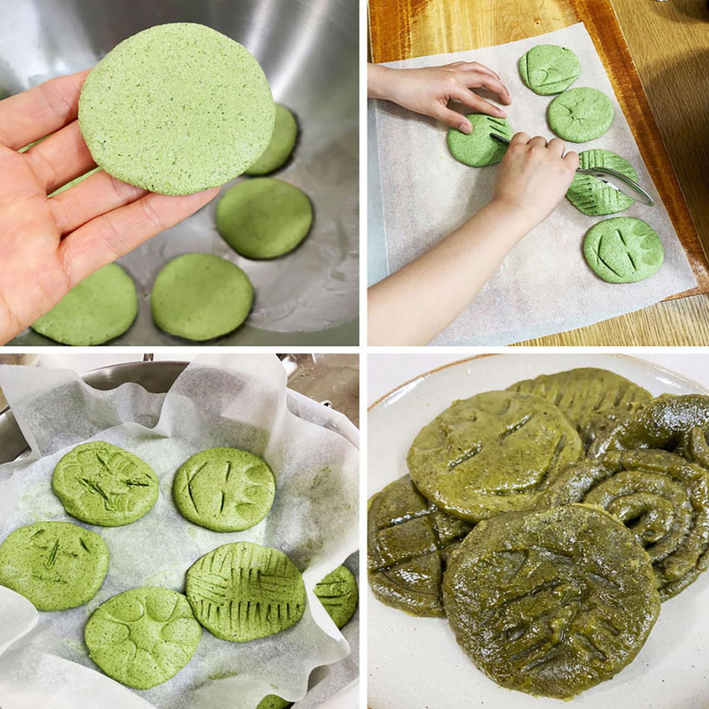 유기농 현미 쑥떡 쑥개떡 반죽 100g X 5봉지 떡만들기재료 개별포장