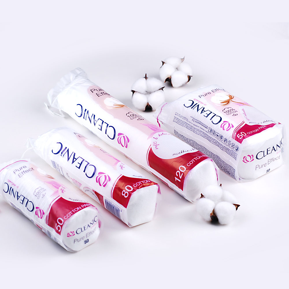순면 코튼 화장솜 원형 80매 X 10 SET 클레아닉 퓨어소프트 터치