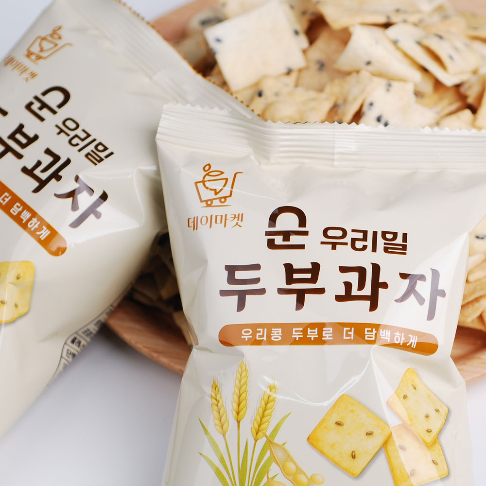 데이마켓 순 우리밀 두부과자 50g×10봉 국산콩 개별포장