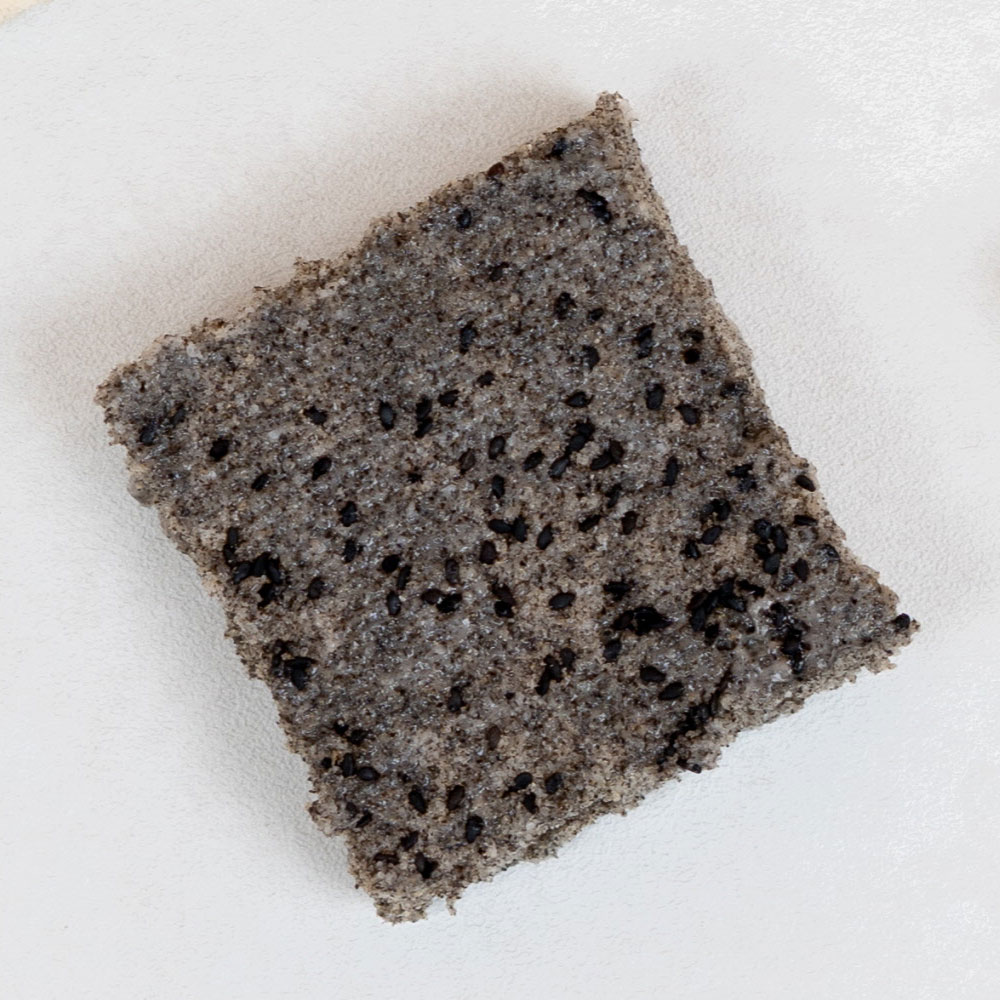 마을기업싸리재 무설탕 흑임자 현미떡 백설기 80g 10개입 아침대용 개별포장