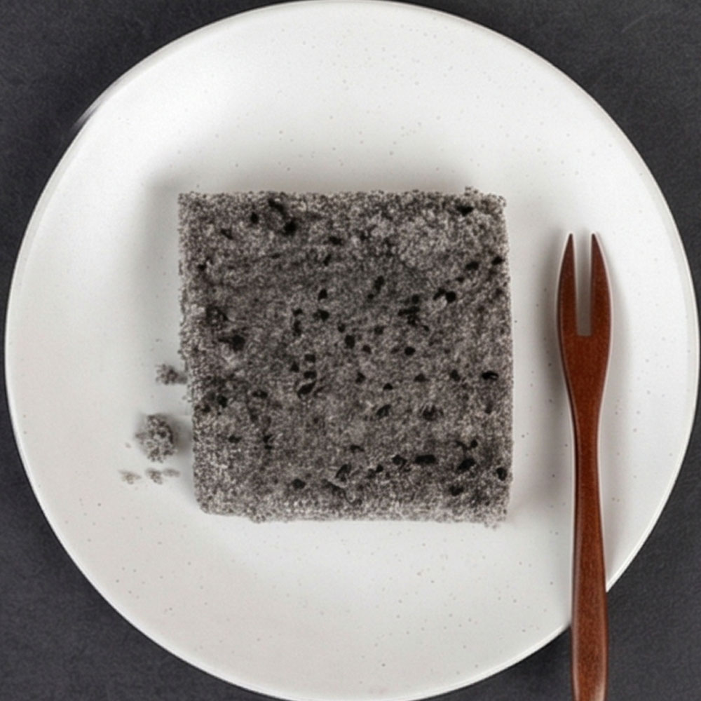 마을기업싸리재 무설탕 흑임자 현미떡 백설기 80g 10개입 아침대용 개별포장